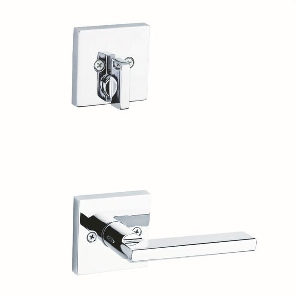 Single Cylinder Interior Halifax Lever Trim with Square Rose New Chassis Bright Chrome Finish